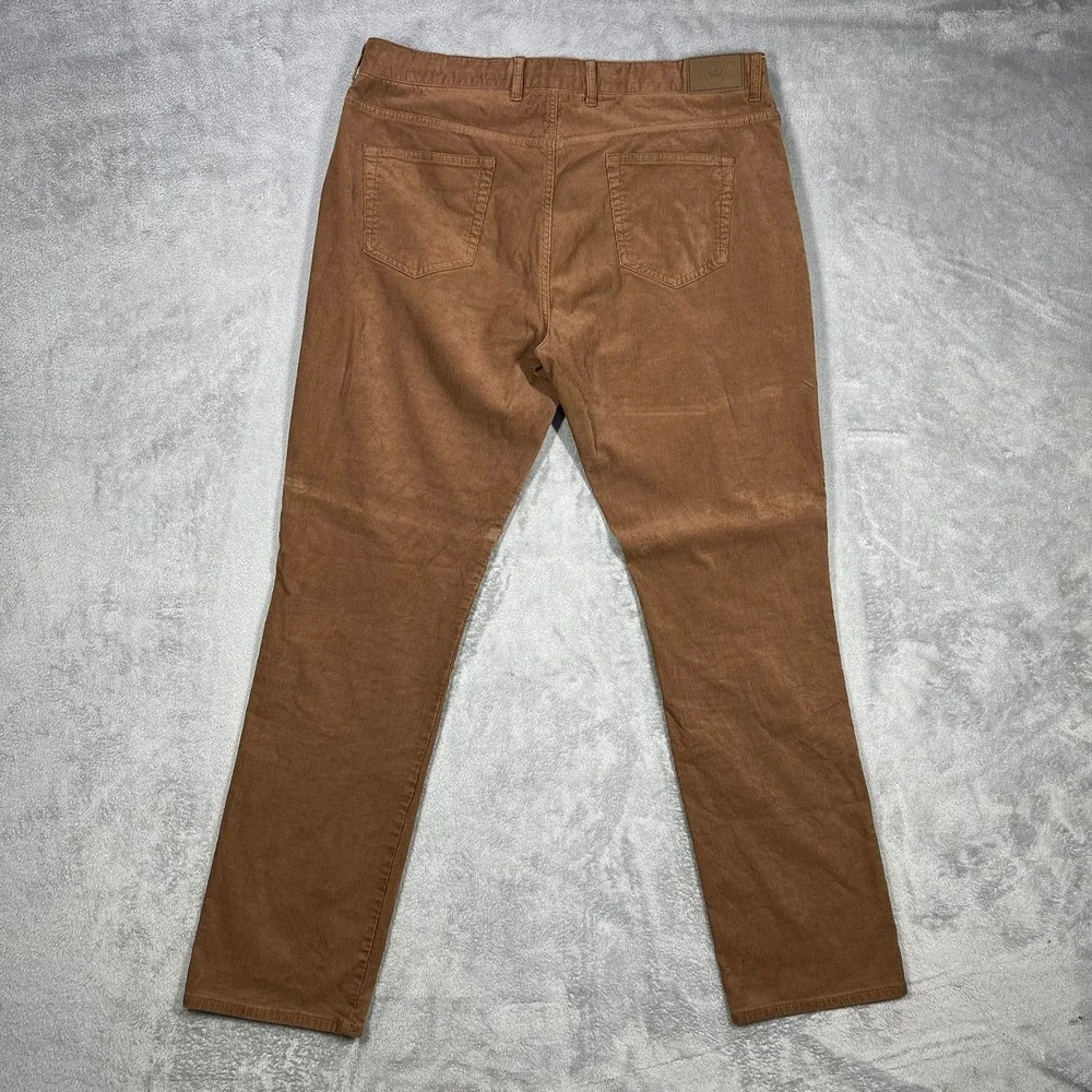 Peter Millar Corduroy Pants Mens 38 Brown Stretch Five Pocket MF20B29